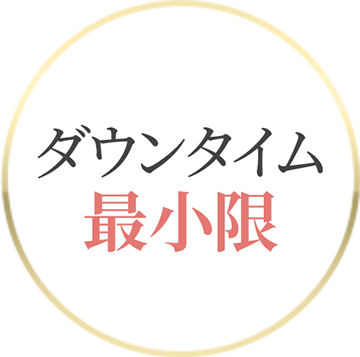 ダウンタイム最小化