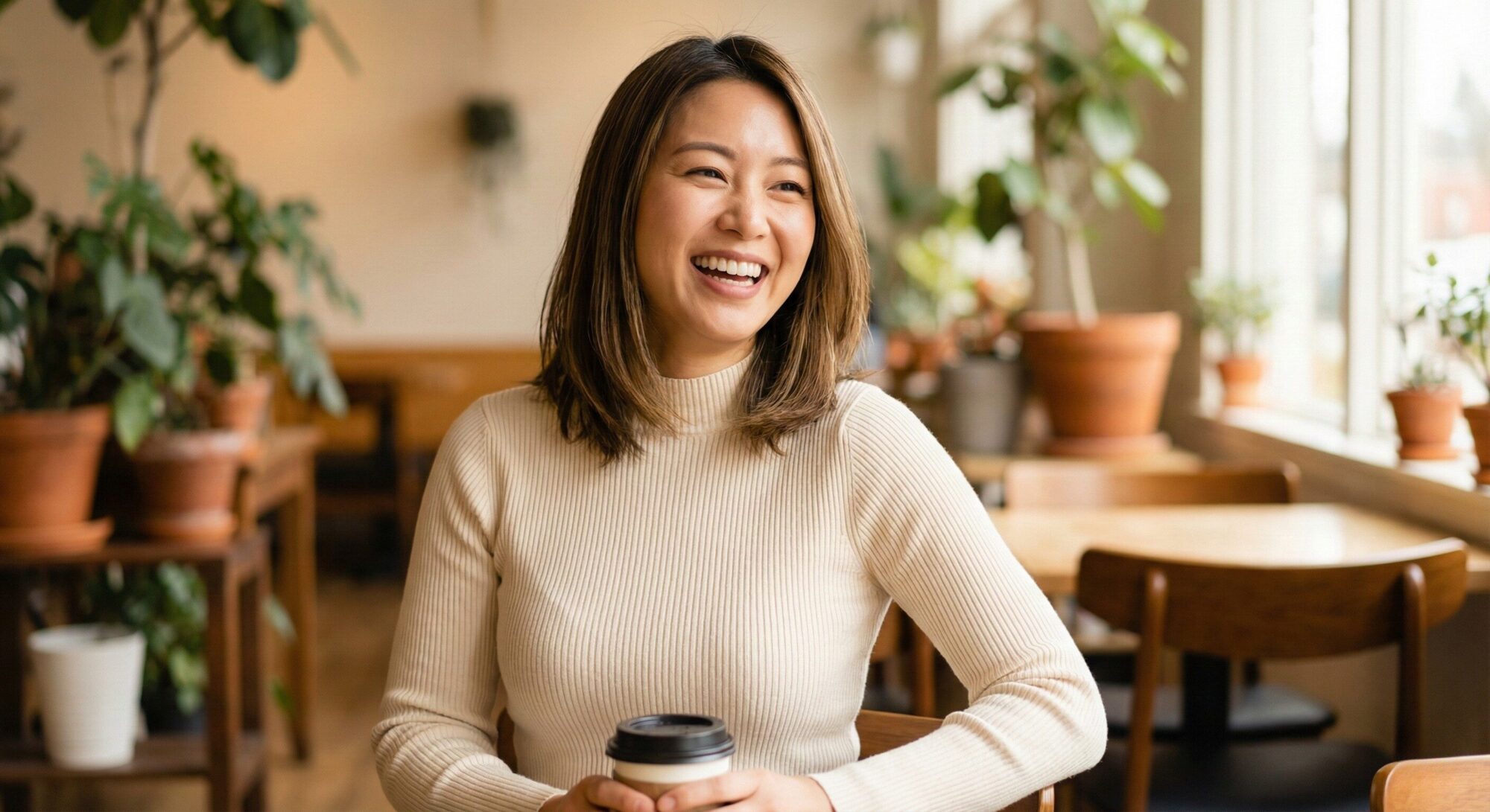 自信に満ちた女性のライフスタイルイメージ