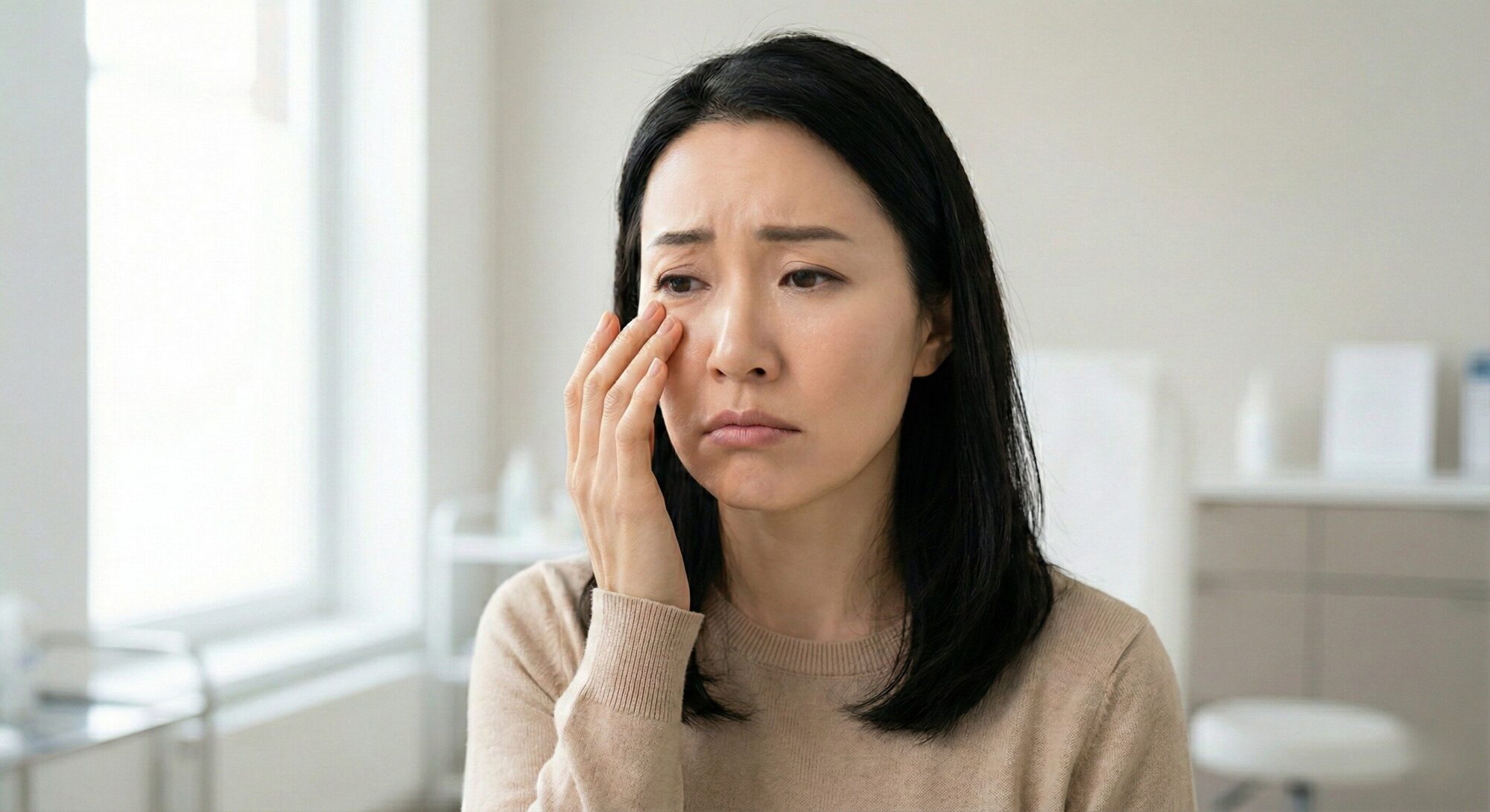 裏ハムラ法を検討する女性のイメージ